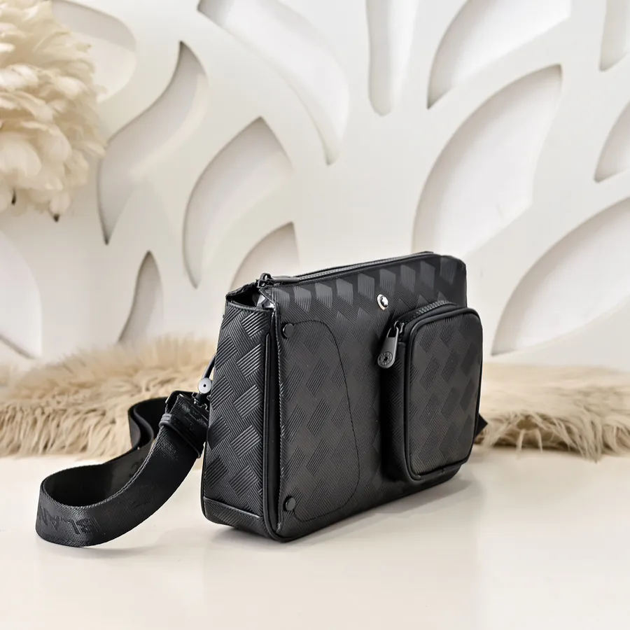 MONT BLANC Men's Crossbody Bag Premium Leather, Elegant Design
