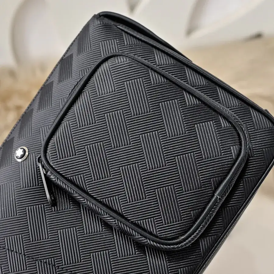 MONT BLANC Men's Crossbody Bag Premium Leather, Elegant Design