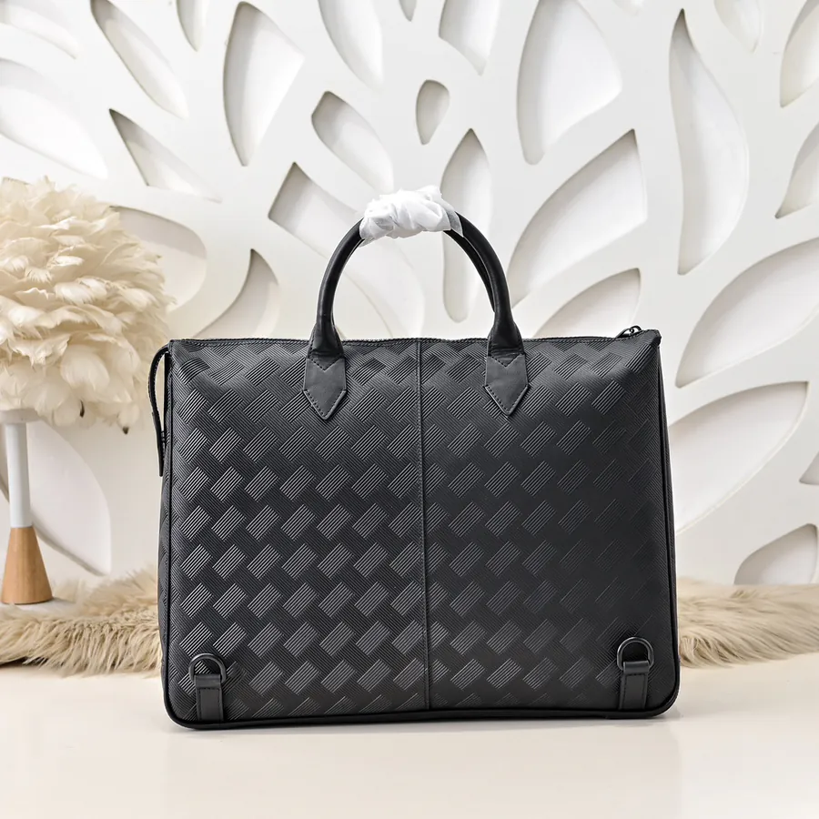 MONT BLANC Men's Briefcase Premium Calfskin, Elegant Design