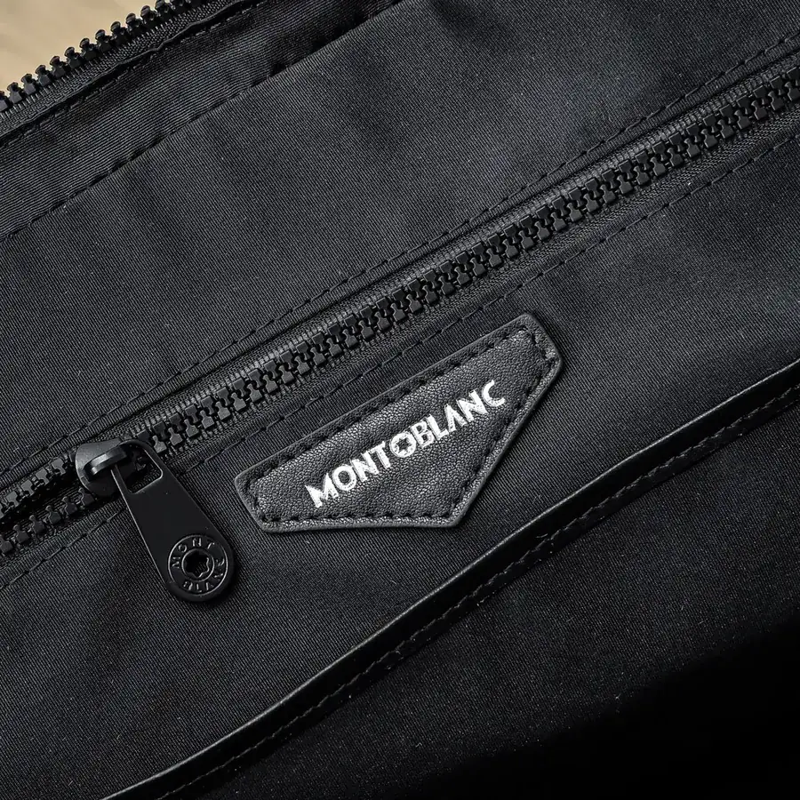 MONT BLANC Men's Briefcase Premium Leather, Elegant Design