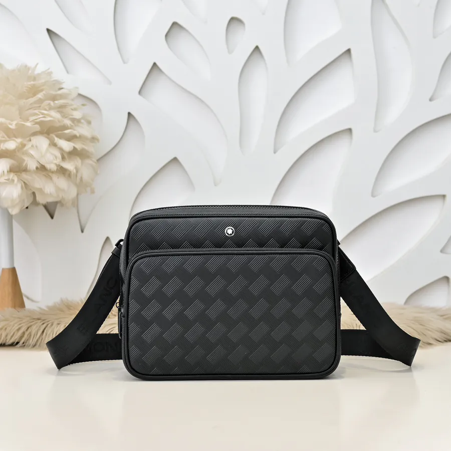 MONT BLANC Men's Crossbody Bag Premium Leather, Elegant Design