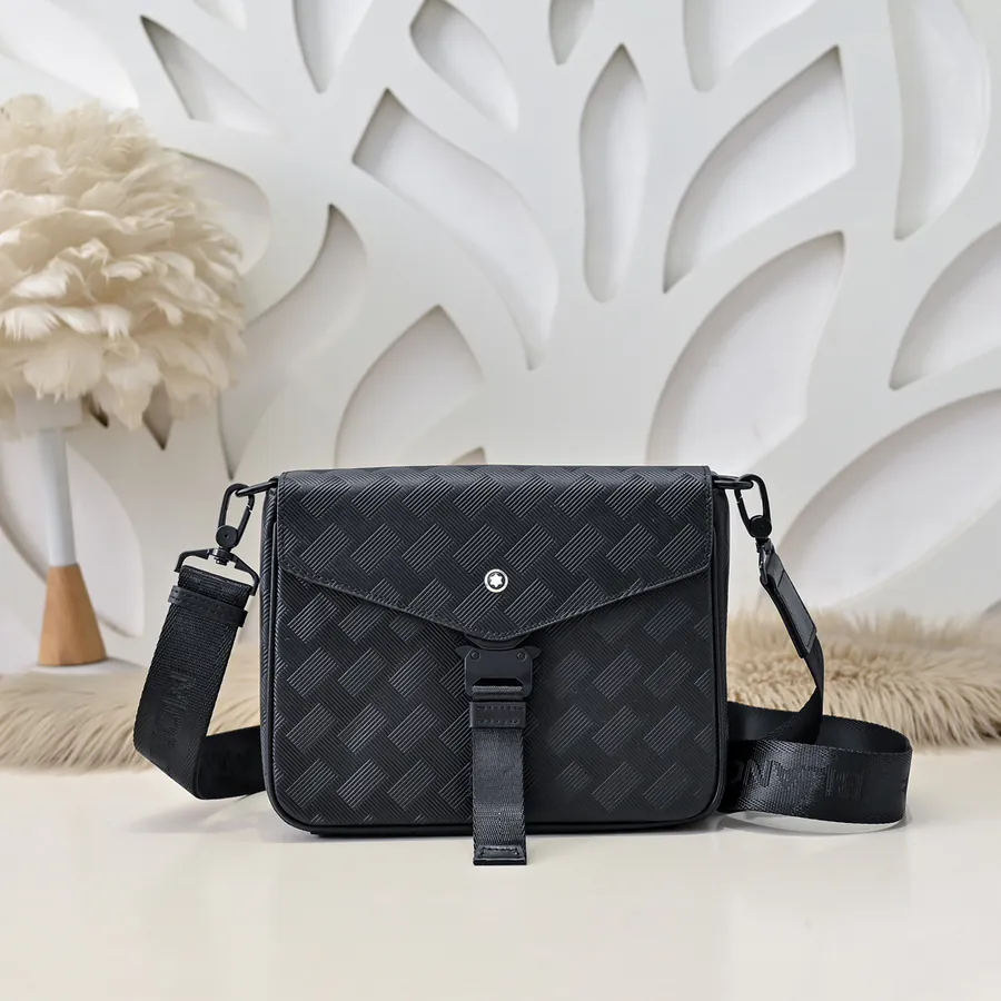 MONT BLANC Men's Crossbody Bag Premium Leather, Elegant Design
