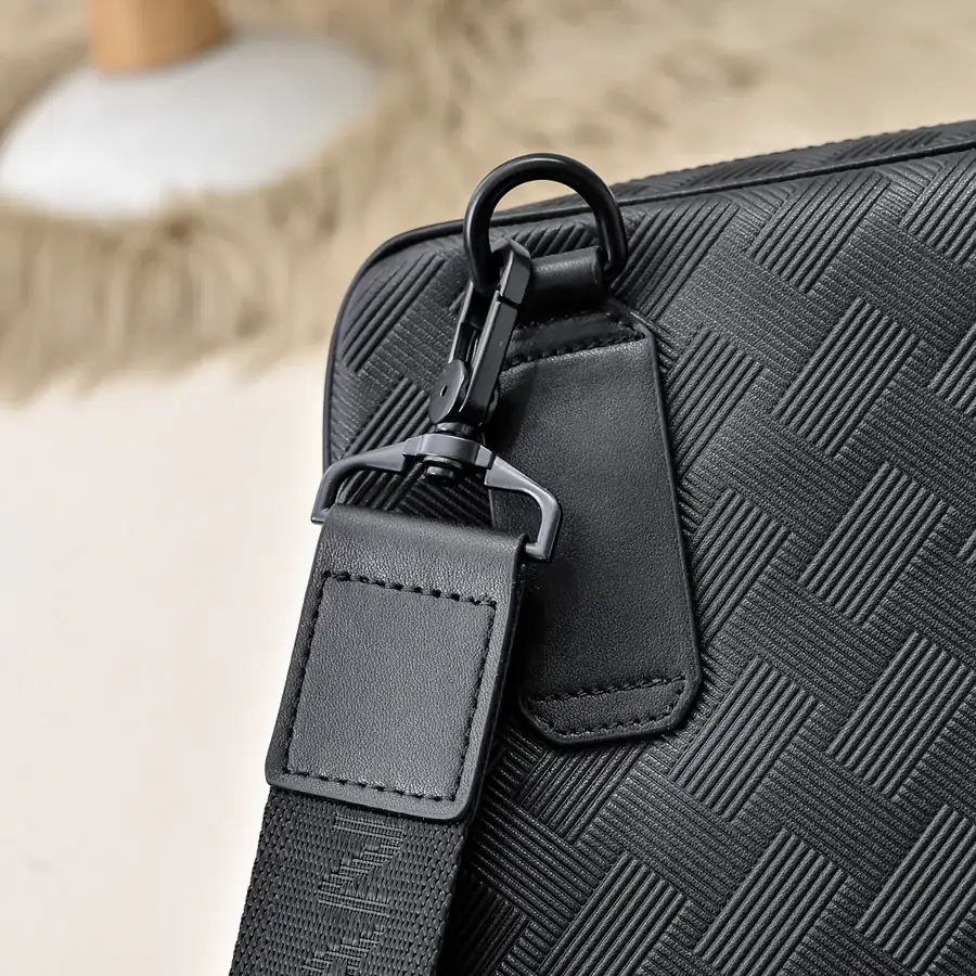 MONT BLANC Men's Crossbody Bag Premium Leather, Elegant Design