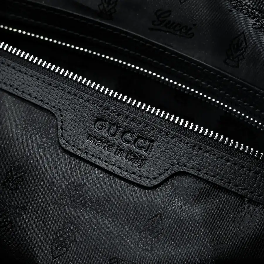 Gucci Men's Travel Tote Premium Leather, Elegant Hardware