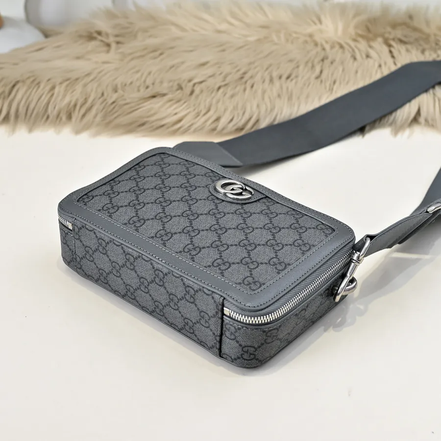 Gucci Men's Crossbody Bag Premium Leather, Elegant Hardware