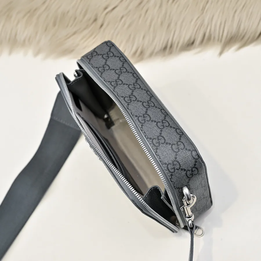 Gucci Men's Crossbody Bag Premium Leather, Elegant Hardware