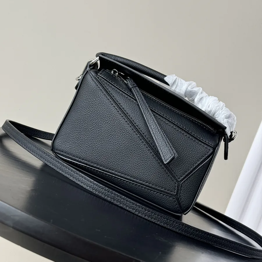 Loewe Puzzle Mini Grained Leather Crossbody Bag