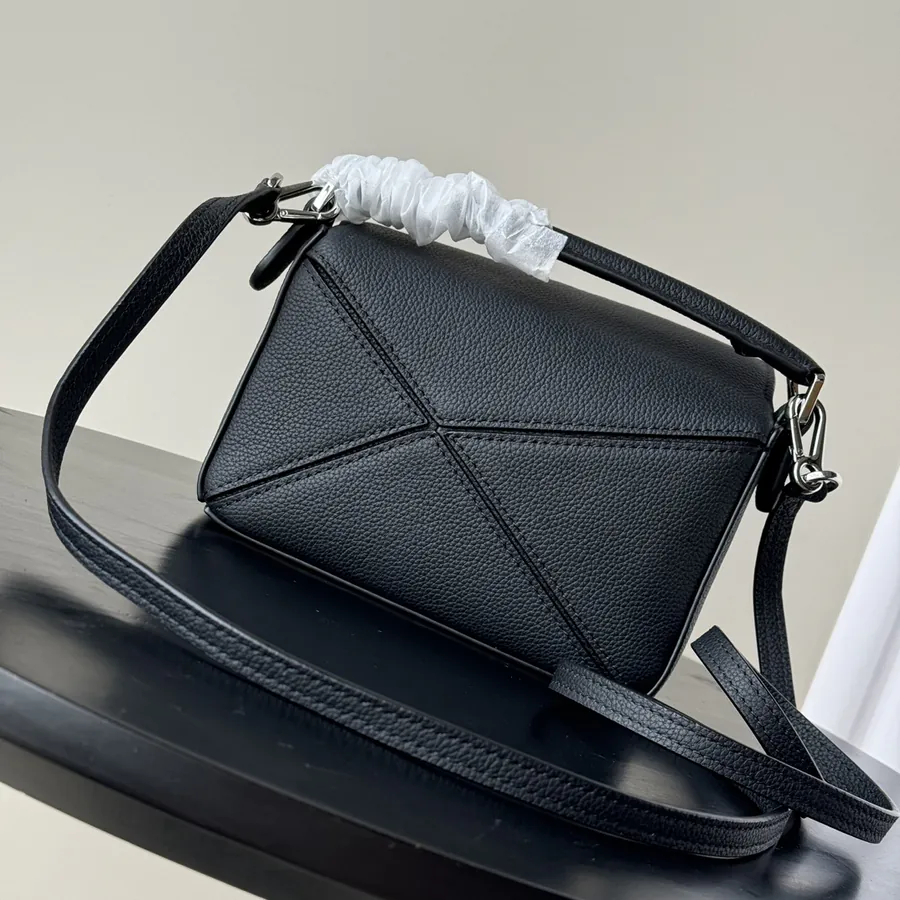 Loewe Puzzle Mini Grained Leather Crossbody Bag