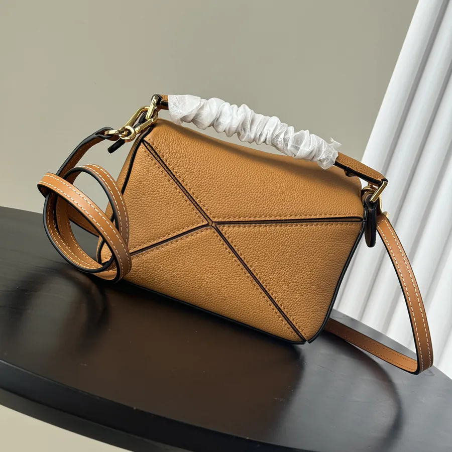 Loewe Puzzle Mini Grained Leather Crossbody Bag