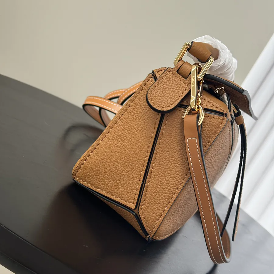 Loewe Puzzle Mini Grained Leather Crossbody Bag