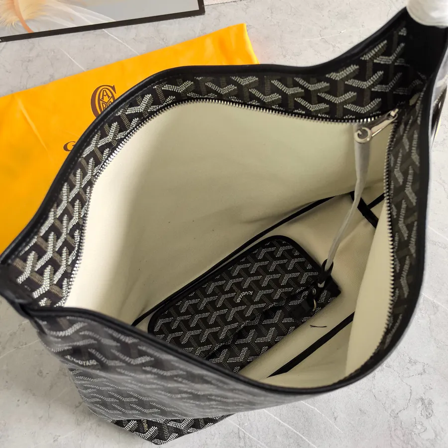 Goyard Hobo with Silk Print, Elegant and Casual