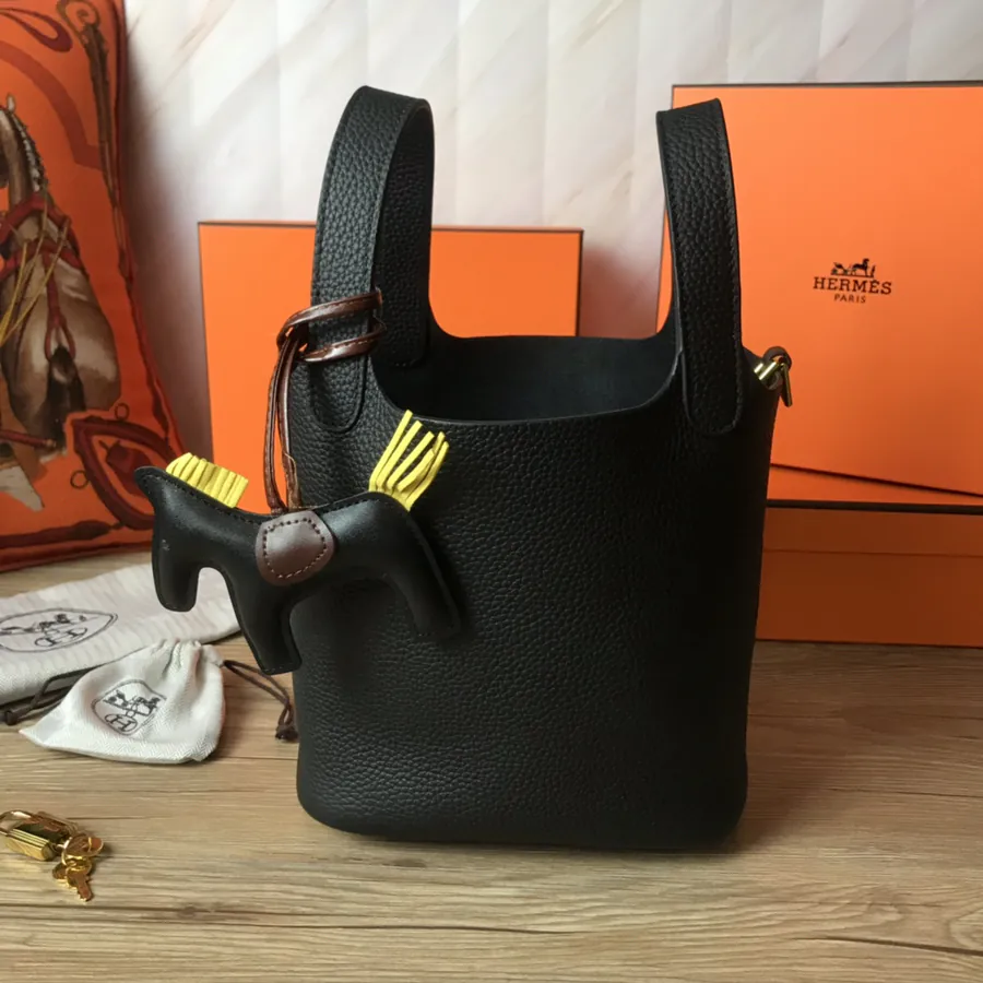 Hermes Picotin Lock in Grained Calfskin, Two Sizes