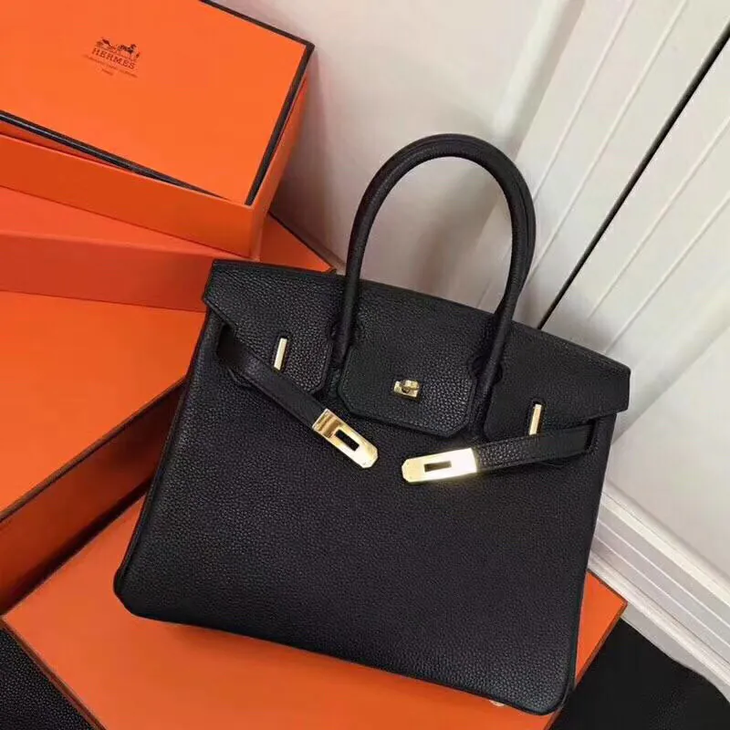 Hermès Birkin Bucket Bag in Grained Calfskin