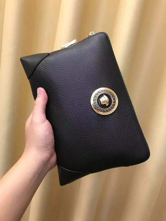 2021 New Fanja Handbag, Grained Calfskin, 27.19.5 Size, Black