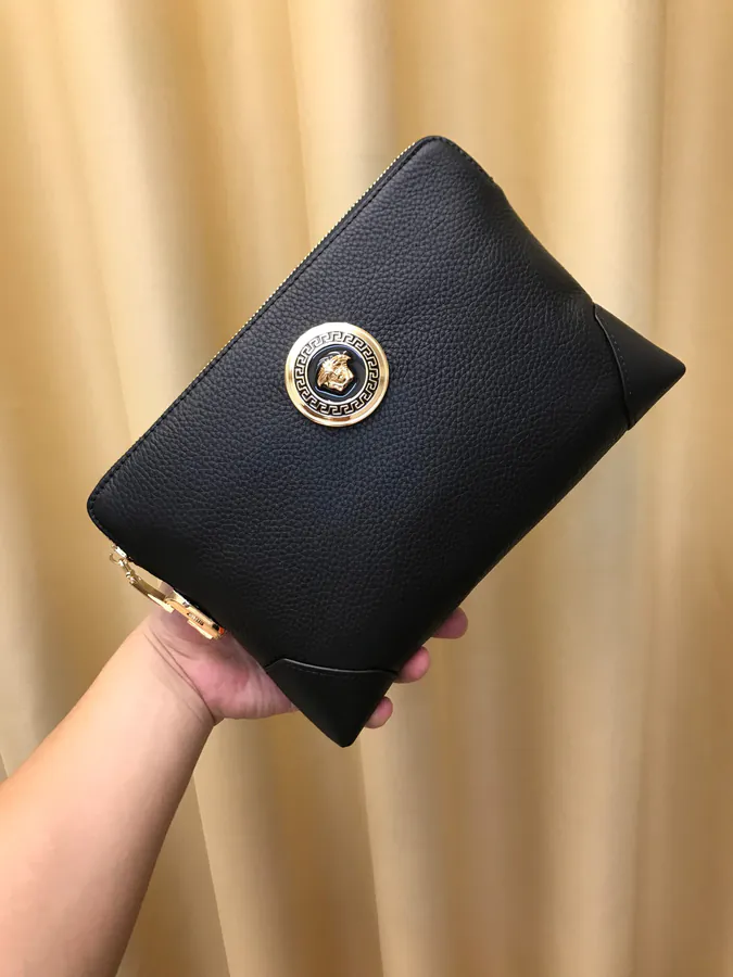 2021 New Fanja Handbag, Grained Calfskin, 27.19.5 Size, Black