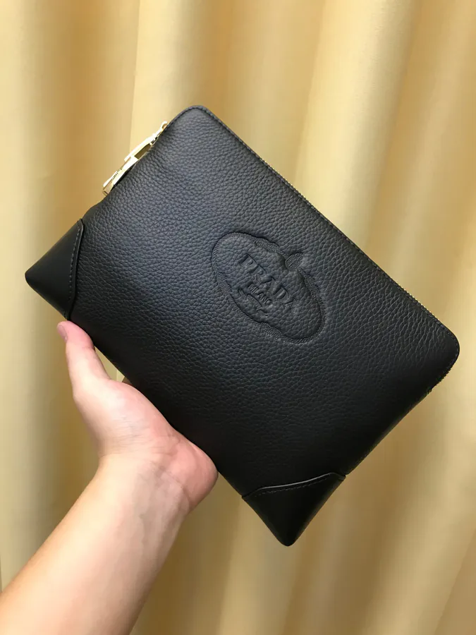 2021 P Brand New Handbag Italian Top Grain Calfskin, 27.19.5, Black