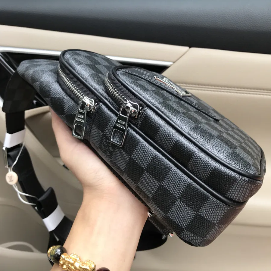 Popular LV Men's Chest Bag with Premium Leather