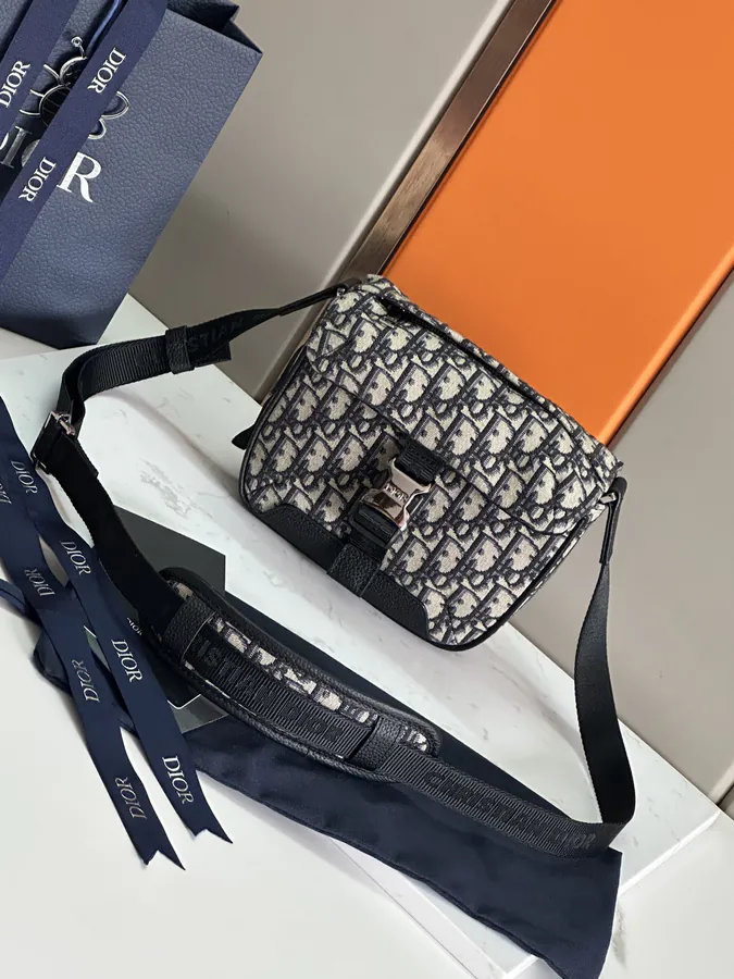 Explorer Handbag with Oblique Print, Classic Messenger Style