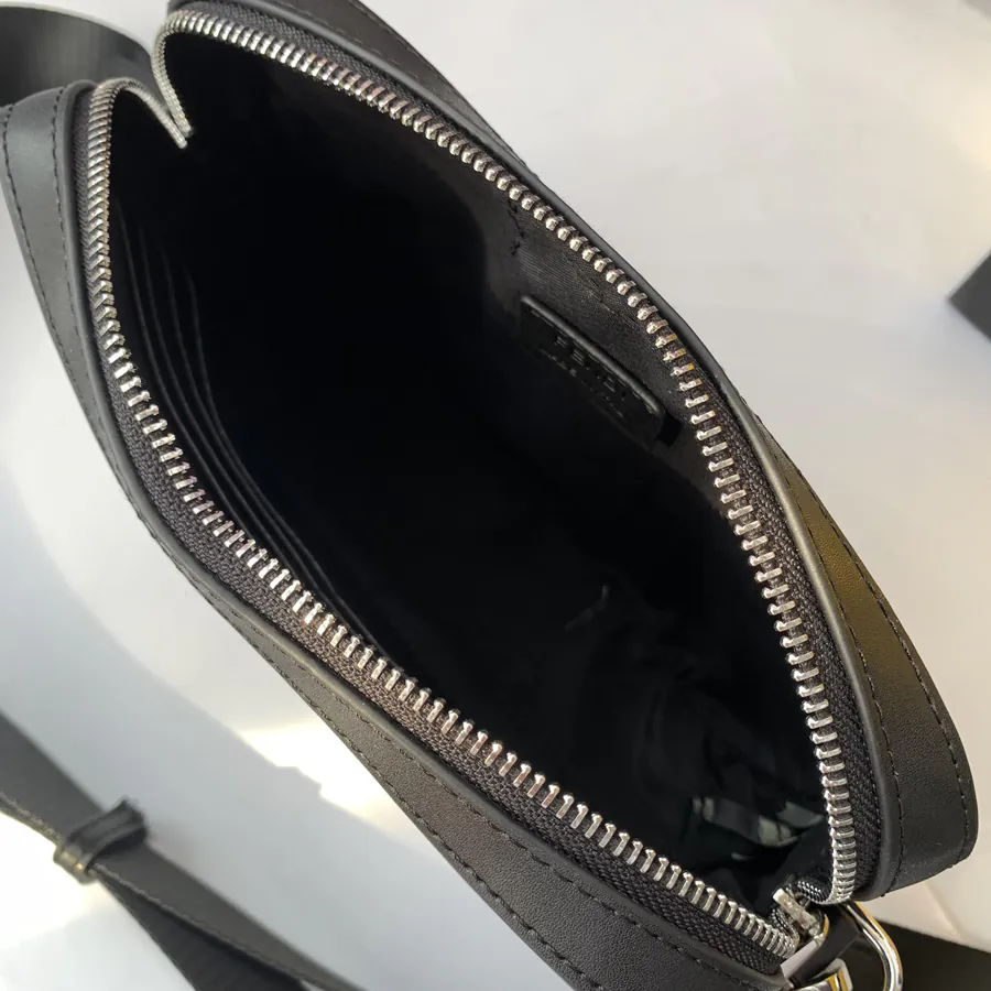 F7M0286 Black and Gold Compact Crossbody Bag
