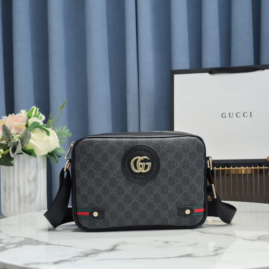 Gucci New Crossbody Bag Premium Leather with Gucci Pattern