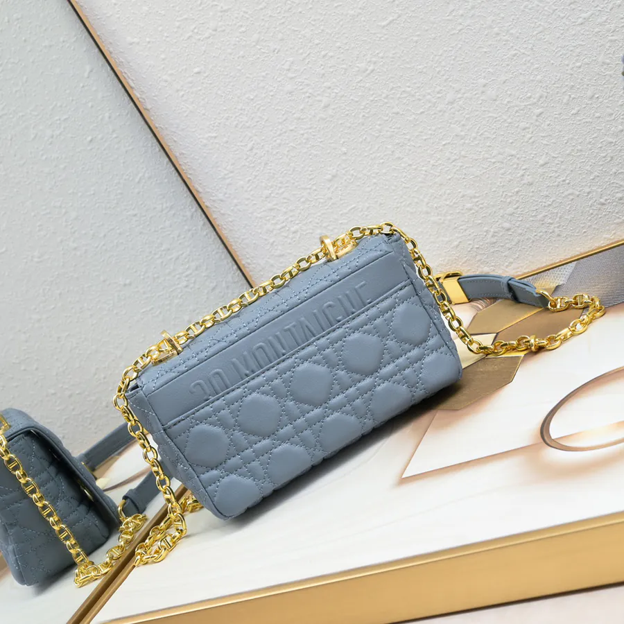 Dior Mini Bucket Bag with Grained Calfskin