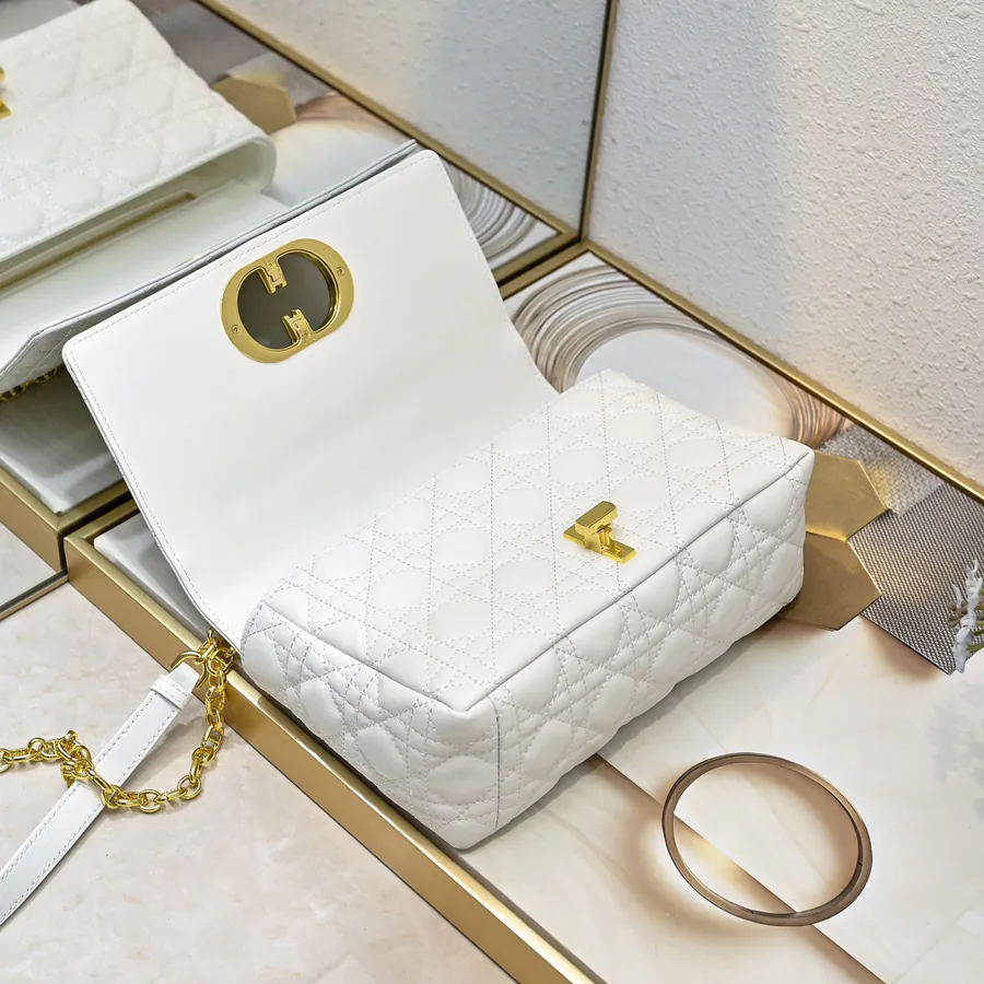Dior Latch Five Compartment New Grained Calfskin Bag