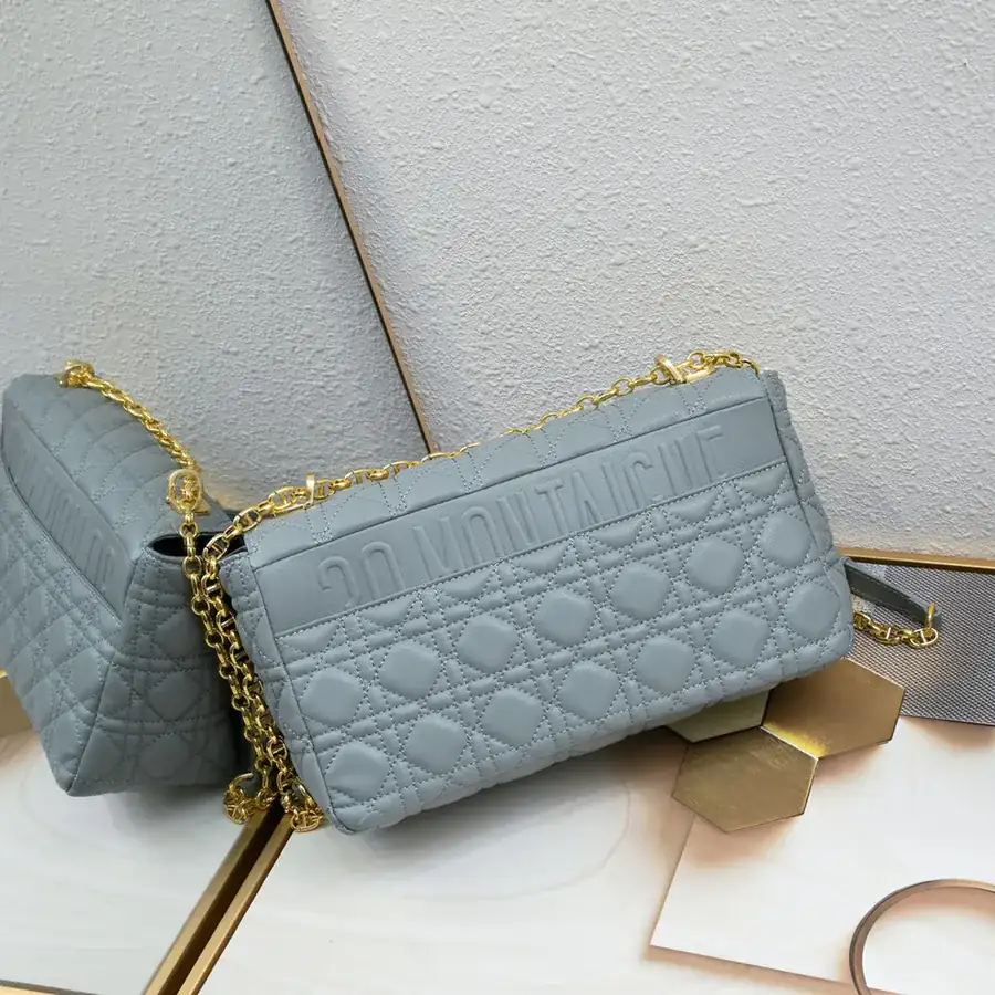 Dior Large 28CM Bucket Bag with Grained Calfskin
