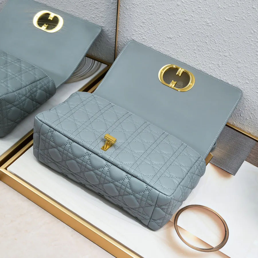 Dior Large 28CM Bucket Bag with Grained Calfskin