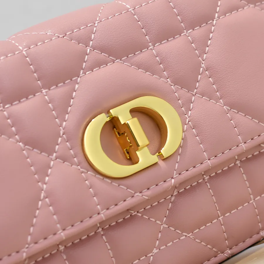 Miss Caro Chain Bag with Oblique Print