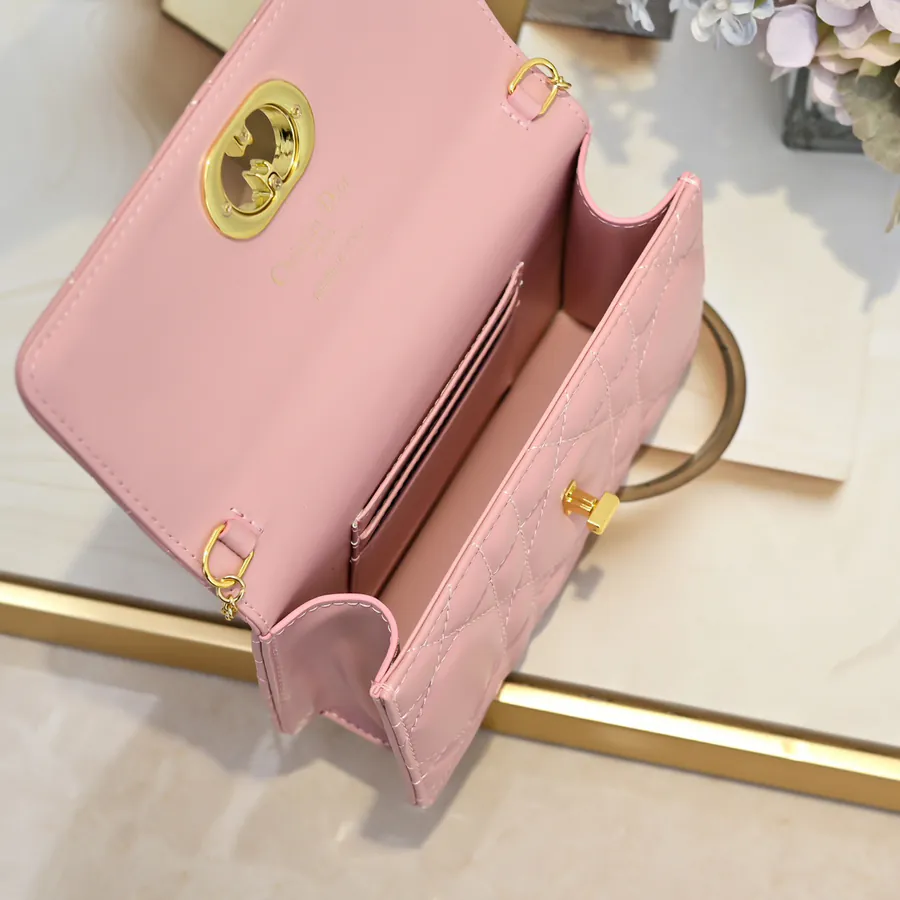 Miss Caro Chain Bag with Oblique Print
