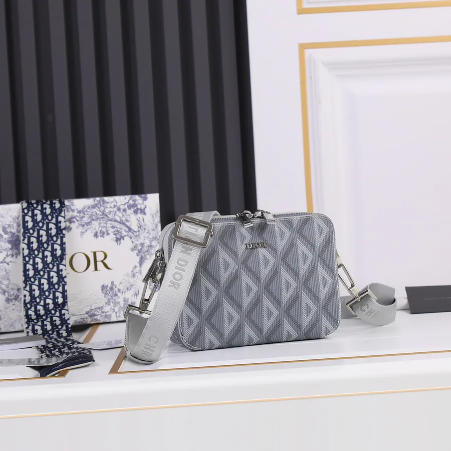 Di0R Oblique 2024 Double Zip Camera Bag