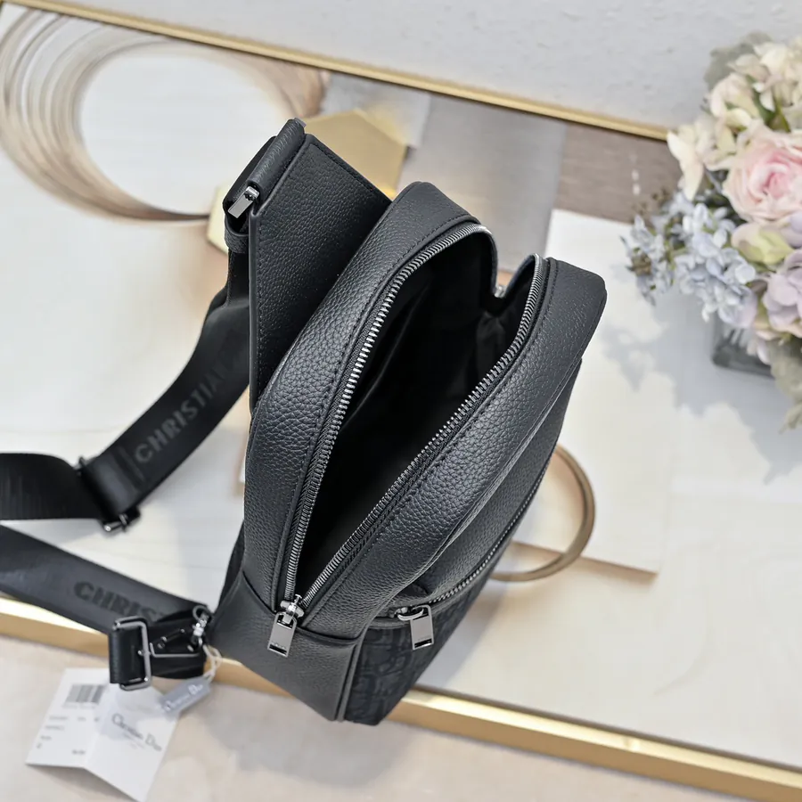 Oblique Print Crossbody Bag New Season Design