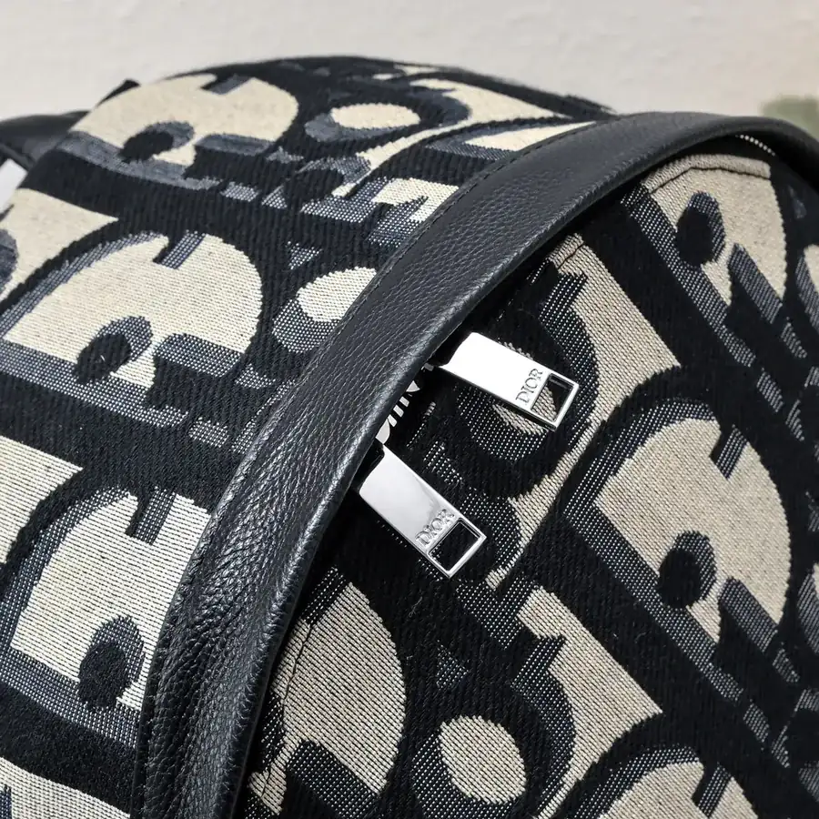 Dior Rider Backpack Classic College Style with Grained Calfskin Details