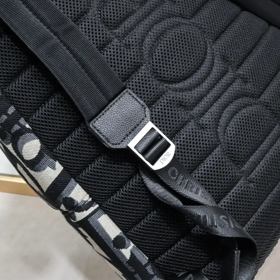 Dior Rider Backpack Classic College Style with Grained Calfskin Details