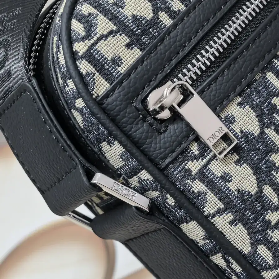 D Home Upgraded Messenger Bag Premium Leather and Oblique Print Design