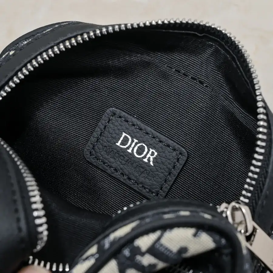 D Home Upgraded Messenger Bag Premium Leather and Oblique Print Design