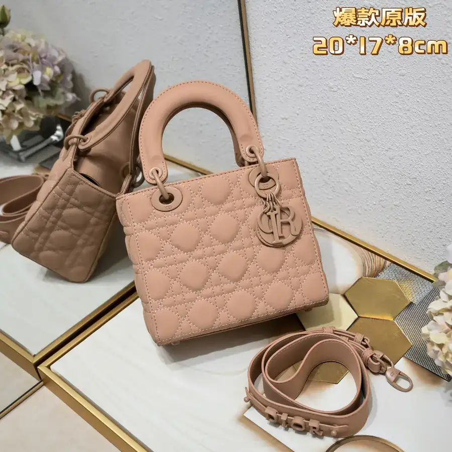 Di0r Ultra Matte Calfskin Crossbody Bag