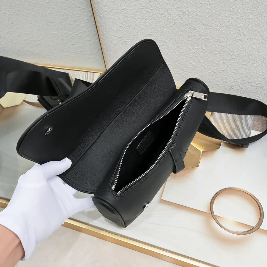 2024 Pre Fall Saddle Bag by homme Grained Calfskin
