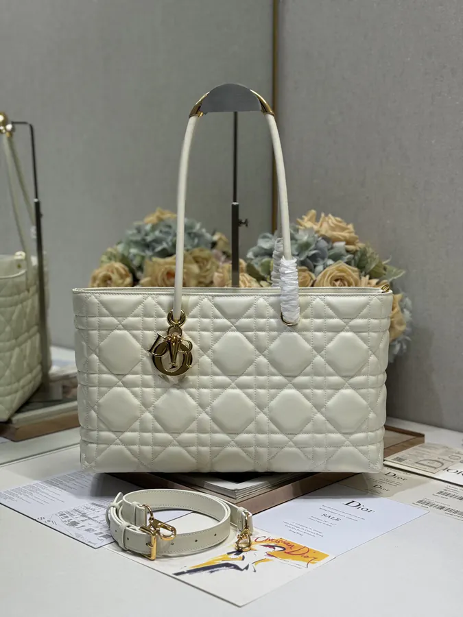 Dior Tousjours Handbag (White)