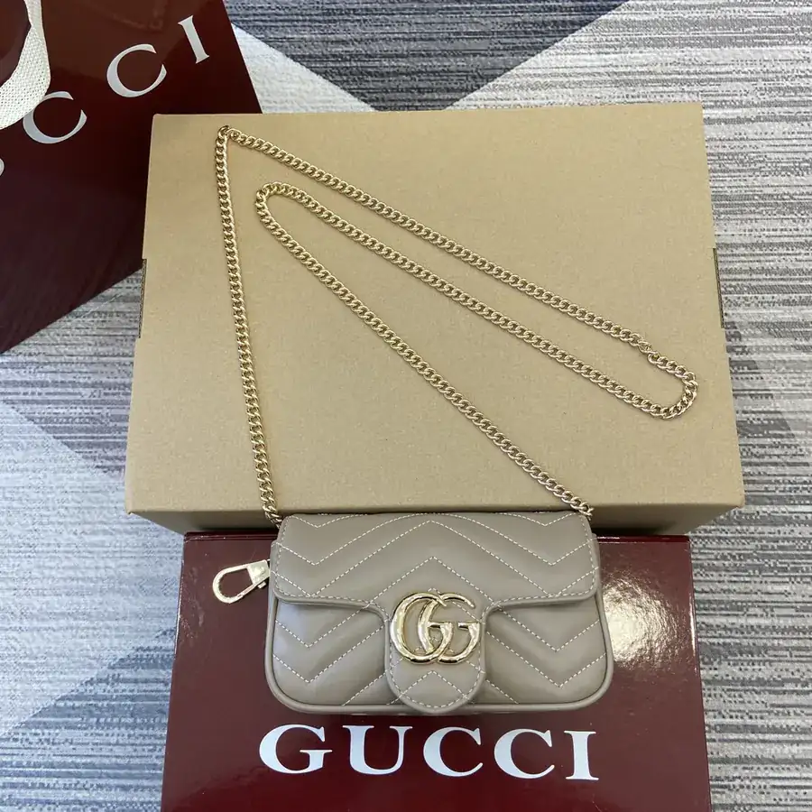Gucci Bucket Bag with Matching Packaging, 476433, Matte Grey