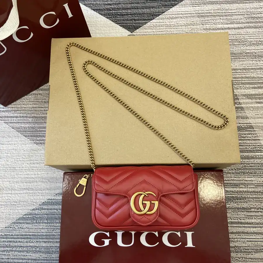 Gucci Bucket Bag with Red Color and Premium Quality