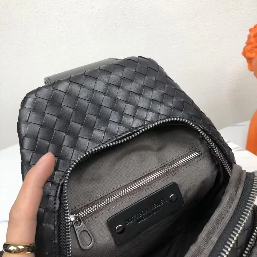 360 Bv Men's Chest Bag Minimalist Design, Premium Leather