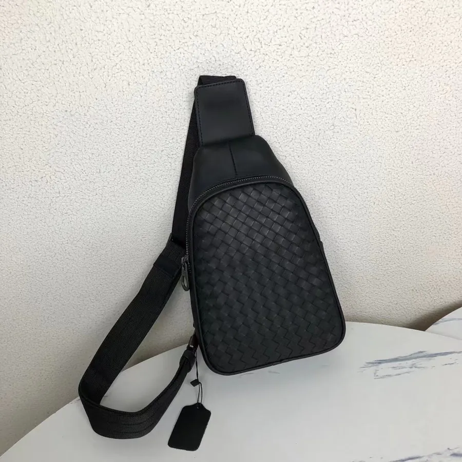 360 Bv Men's Chest Bag Minimalist Design, Premium Leather