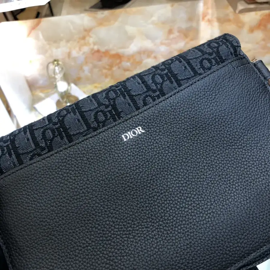 New Style Saddle Bag Grained Calfskin, Oblique Print, Versatile