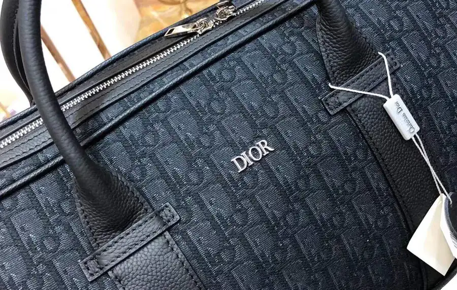 Dior Travel Bag Latest Design, Official Replica Quality, Black Grained Calfskin