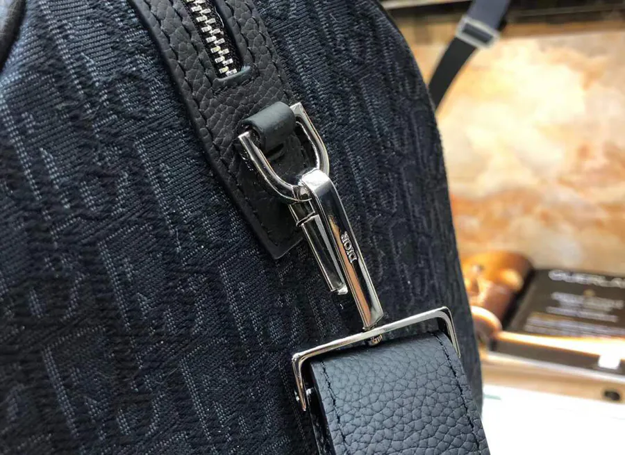 Dior Travel Bag Latest Design, Official Replica Quality, Black Grained Calfskin