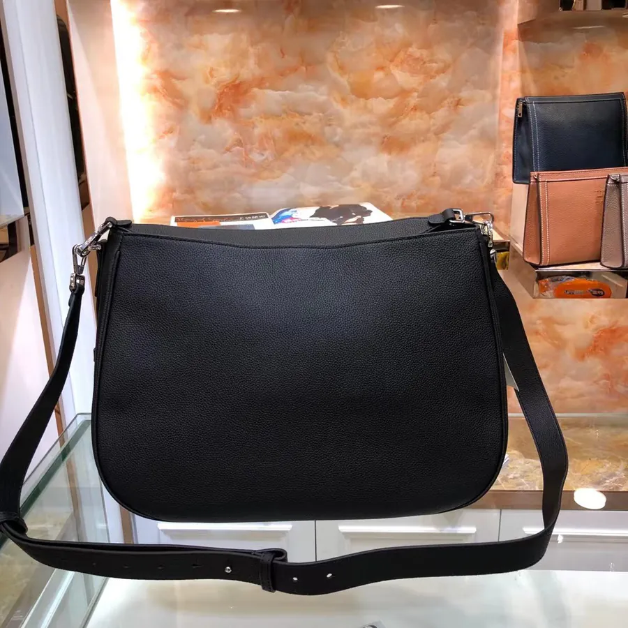 Dior New Saddle Crossbody Bag Premium Full Leather, Black Grained Calfskin