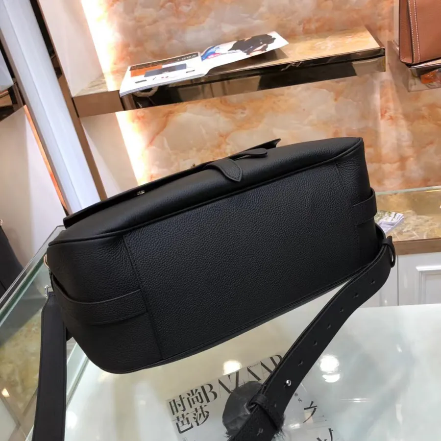 Dior New Saddle Crossbody Bag Premium Full Leather, Black Grained Calfskin