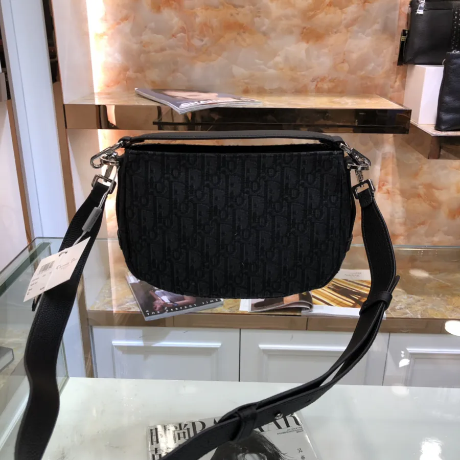 Dior New Mens Oblique Canvas Bucket Bag