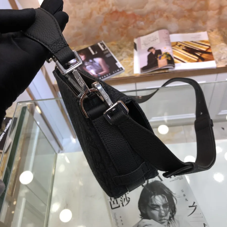 Dior New Mens Oblique Canvas Bucket Bag